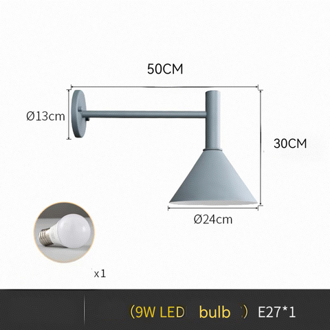 Außen wandlampe Innenleuchte Langarm Außentür wandleuchte Korridor Terrasse Balkon E27 LED Gluehbirne