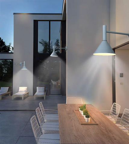 Außen wandlampe Innenleuchte Langarm Außentür wandleuchte Korridor Terrasse Balkon E27 LED Gluehbirne