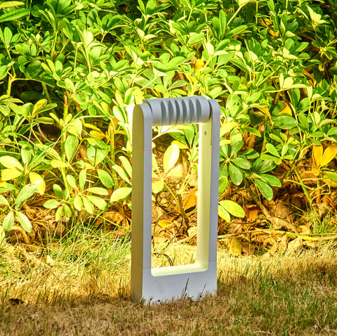 Topmo-plus outdoor stehlampe gartenbeleuchtung weiß 350 Grad drehbar