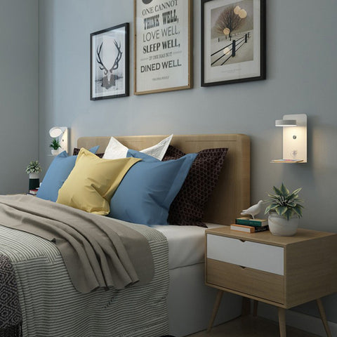 USB aufladbare Wand Lampe mit Touch Schalter LED Nacht Lese Leuchte