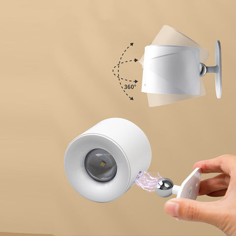Drahtlose magnetische Wandlampe mit Fernbedienung drehbarer Umgebungslicht