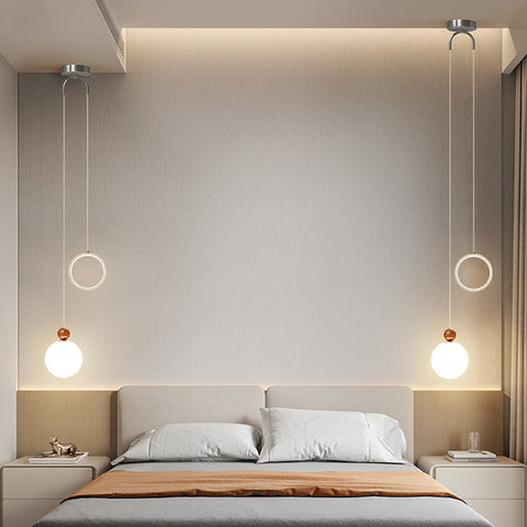 Vollspektrum Augenschutz Hänge Spot Hängeleuchte 2-flammig Pendelleuchten 3 Farben Höhenverstellbar Vollspektrum Lampe Kugel Innen Hängelampe Wohnung Ess Schlafzimmer 36W
