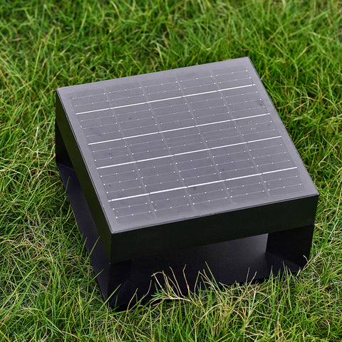 schwarze pfostenleuchten solar Außenpfosten 3W warmweiß