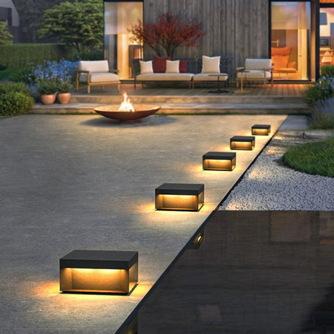  Lámparas de columna Farolas Jardin electrica 20cm cuadrado