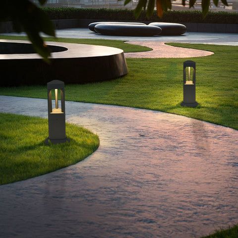 Außen standleuchte außenleuchte LED Gartenlampe Wegeleuchte Dreieck 7W