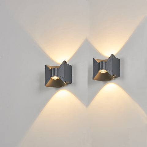 2er Pack 6W LED indoor outdoor wall lights Flurlampe eingangsbeleuchtung hängend