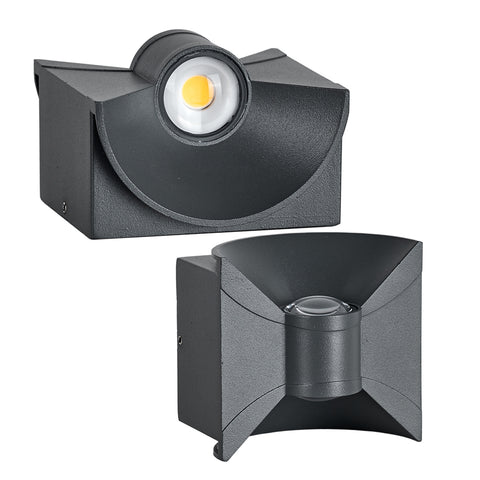 2er Pack 6W LED indoor outdoor wall lights Flurlampe eingangsbeleuchtung hängend