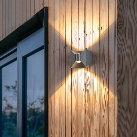 2er Pack 6W LED indoor outdoor wall lights Flurlampe eingangsbeleuchtung hängend