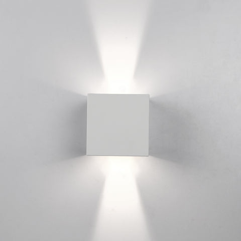 Topmo-plus wandlampe Gang LED Wandleuchte Balkon Aluminium Wandspot einstellbar Abstrahlwinkel Wandbeleuchtung / 12W LED bridgelux COB/Innen/Außenwandleuchten 3,94 inch Quadrat
