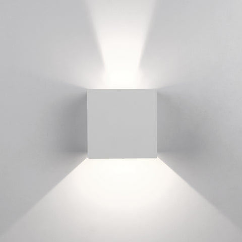 Topmo-plus wandlampe Gang LED Wandleuchte Balkon Aluminium Wandspot einstellbar Abstrahlwinkel Wandbeleuchtung / 12W LED bridgelux COB/Innen/Außenwandleuchten 3,94 inch Quadrat