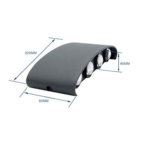 8W LED Wandlampe Wasserdichte IP65 Wandbeleuchtung