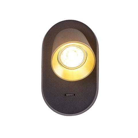 Wandleuchte mit schalter bettlampe wand leselampe mit 6W GU10 LED Bulb