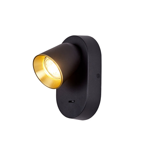 Wandleuchte mit schalter bettlampe wand leselampe mit 6W GU10 LED Bulb