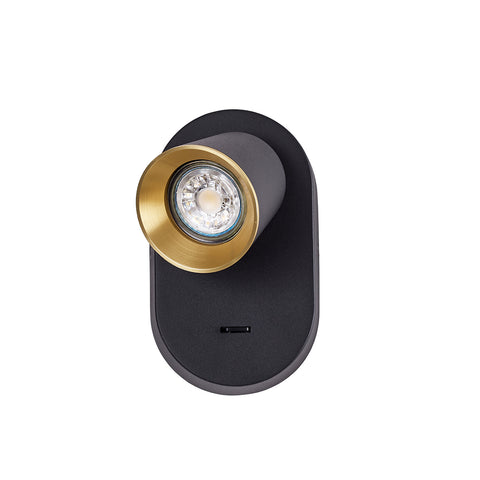 Wandleuchte mit schalter bettlampe wand leselampe mit 6W GU10 LED Bulb