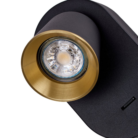Wandleuchte mit schalter bettlampe wand leselampe mit 6W GU10 LED Bulb