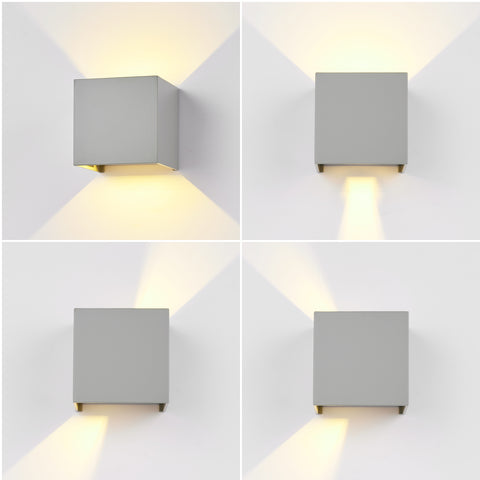 Wandlampe mit einstellbar Abstrahlwinkel 12W LED Wandspot Eigang