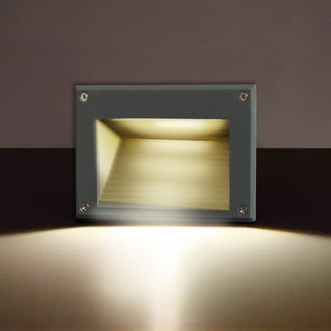 Bodenstrahler Treppen einbauleuchte LED Stufen Aluminium 3W