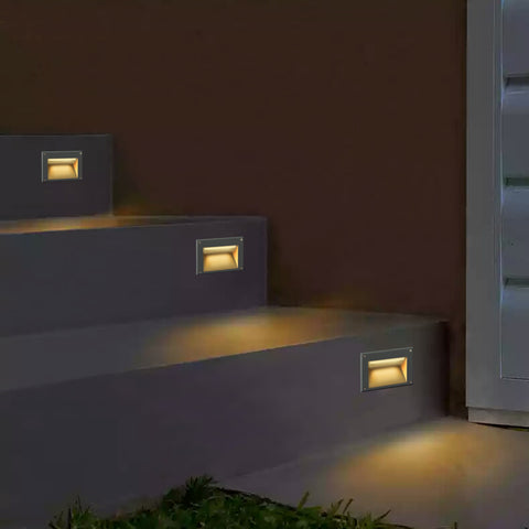 Bodenstrahler Treppen einbauleuchte LED Stufen Aluminium 3W