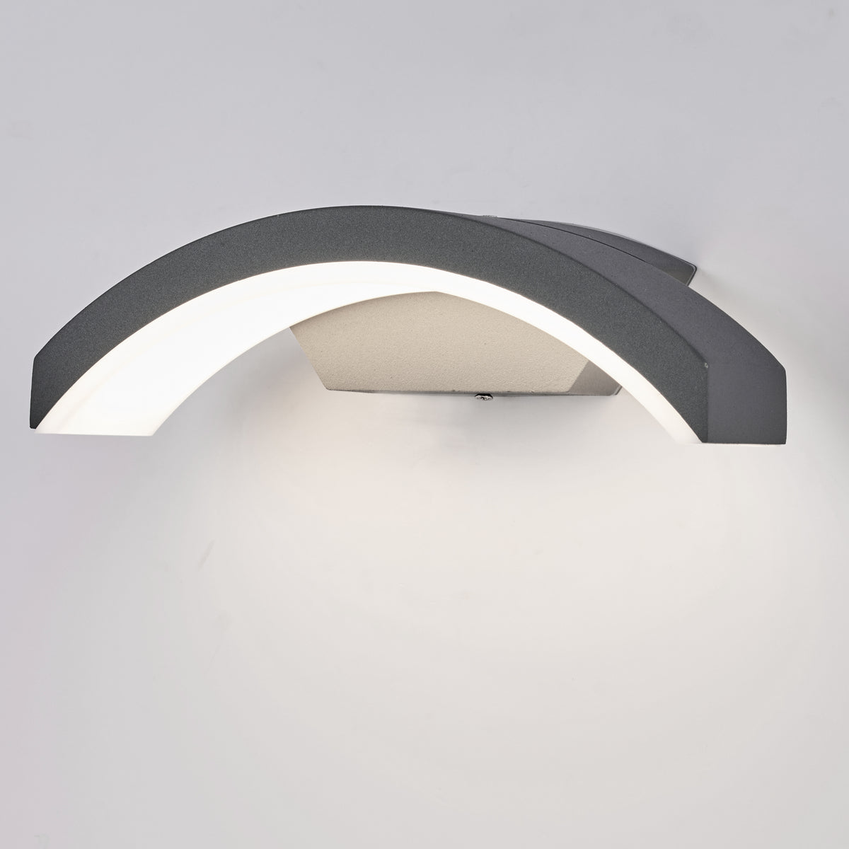 Topmo-plus Wandspot Balkon wandleuchte grau aussenleuchte wasserdichte wandbeleuchtung Aluminium/PC IP65 / 24W OSRAM LED SMD/Terasse/Garden/Korridor/Flurbeleuchtung 27CM grau