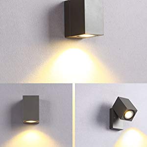 Garten Wandlicht Flur Aluminium Wandspot 5W GU10 LED
