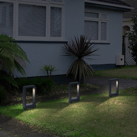 Standlampe garten pollerleuchte 7W LED COB Rechteckig mit erdungsstecker