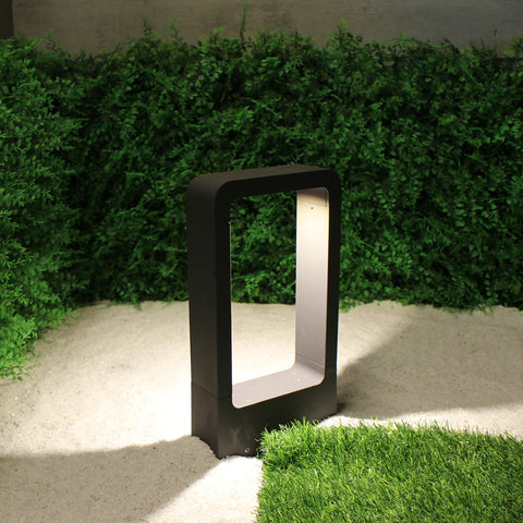 Topmo-plus außen Gartenlampen / 7W LED bridgelux COB Wegeleuchte Aluminium LED Gartenstrahler Standlampe IP65 Wasserdicht Terasse/Garten/Korridor/Flurbeleuchtung 770LM 30CM Grau