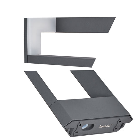 lámpara de jardín 12W LED iluminación de patio y terraza aluminio