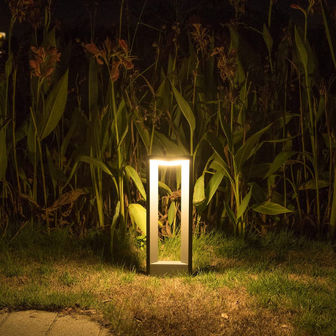 lámpara de jardín 12W LED iluminación de patio y terraza aluminio