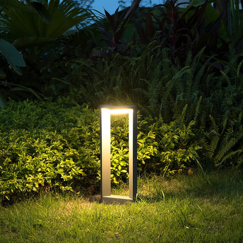 lámpara de jardín 12W LED iluminación de patio y terraza aluminio