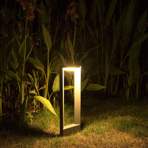 lámpara de jardín 12W LED iluminación de patio y terraza aluminio
