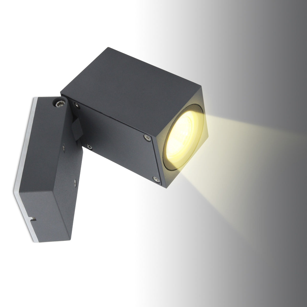 Garten Wandlicht Flur Aluminium Wandspot 5W GU10 LED