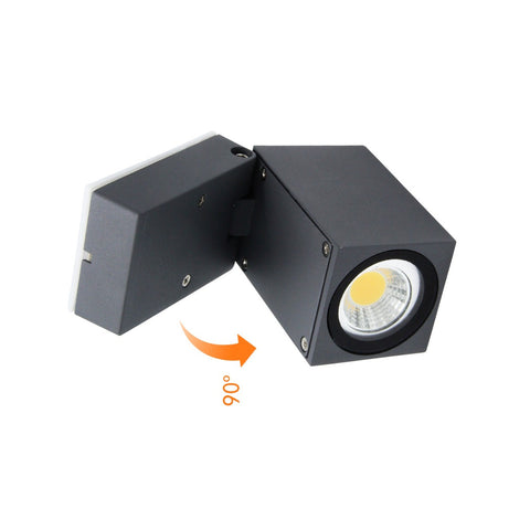 Garten Wandlicht Flur Aluminium Wandspot 5W GU10 LED