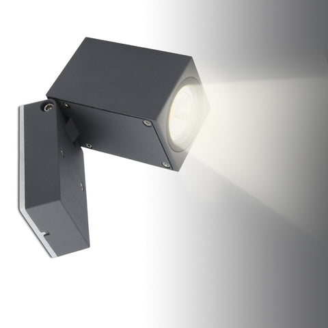 Garten Wandlicht Flur Aluminium Wandspot 5W GU10 LED