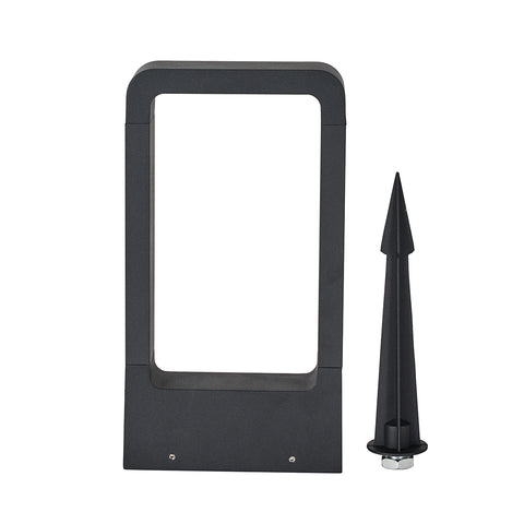 Standlampe garten pollerleuchte 7W LED COB Rechteckig mit erdungsstecker
